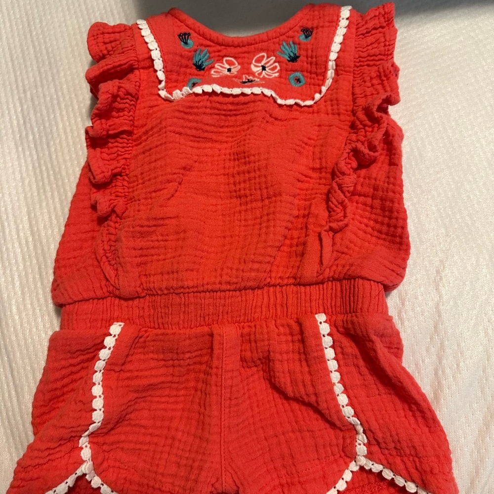 Red Ruffled Kids Bottoms